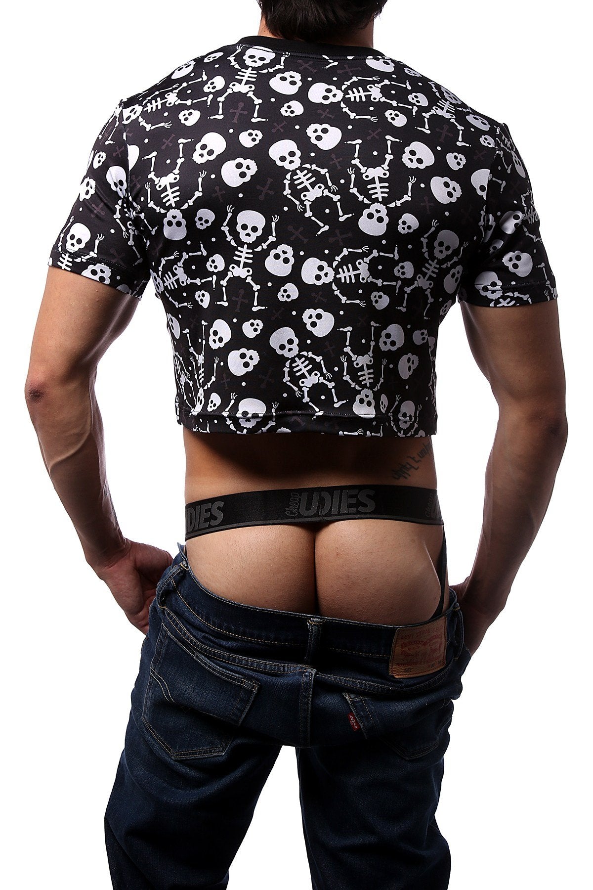 CheapUndies Bones Crop Top