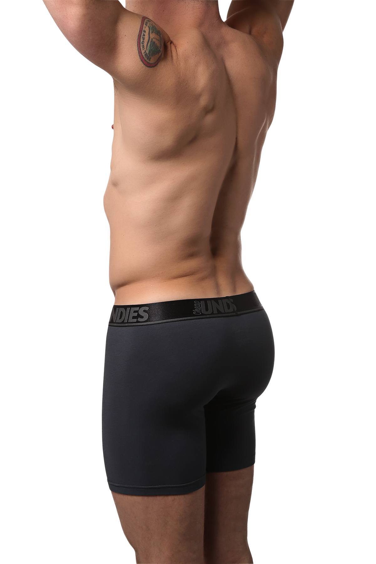 CheapUndies Charcoal Contoured Pouch Long Boxer Brief Long Boxer Brief