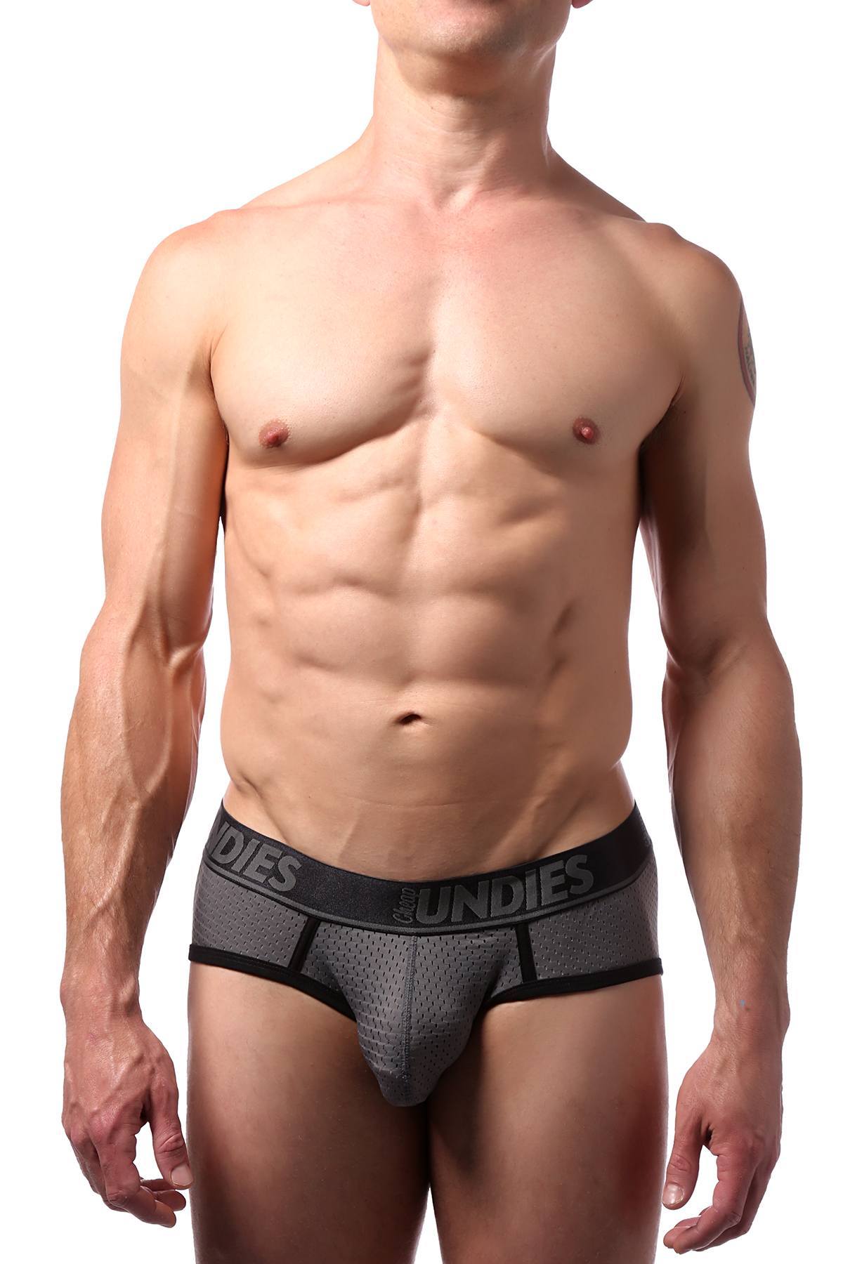 CheapUndies Charcoal Sport Mesh Brief