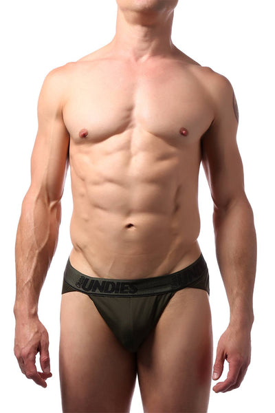 CheapUndies Dark Green Polyamide Sports Brief