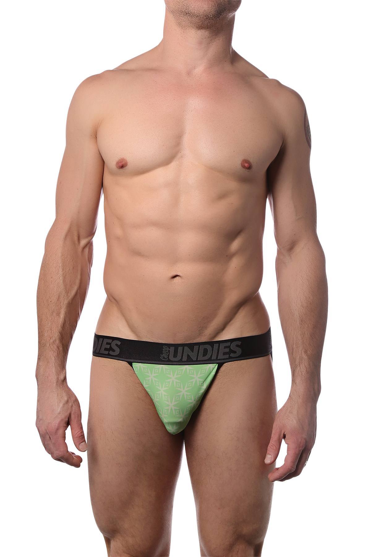 CheapUndies Green Kaleidoscope Jock