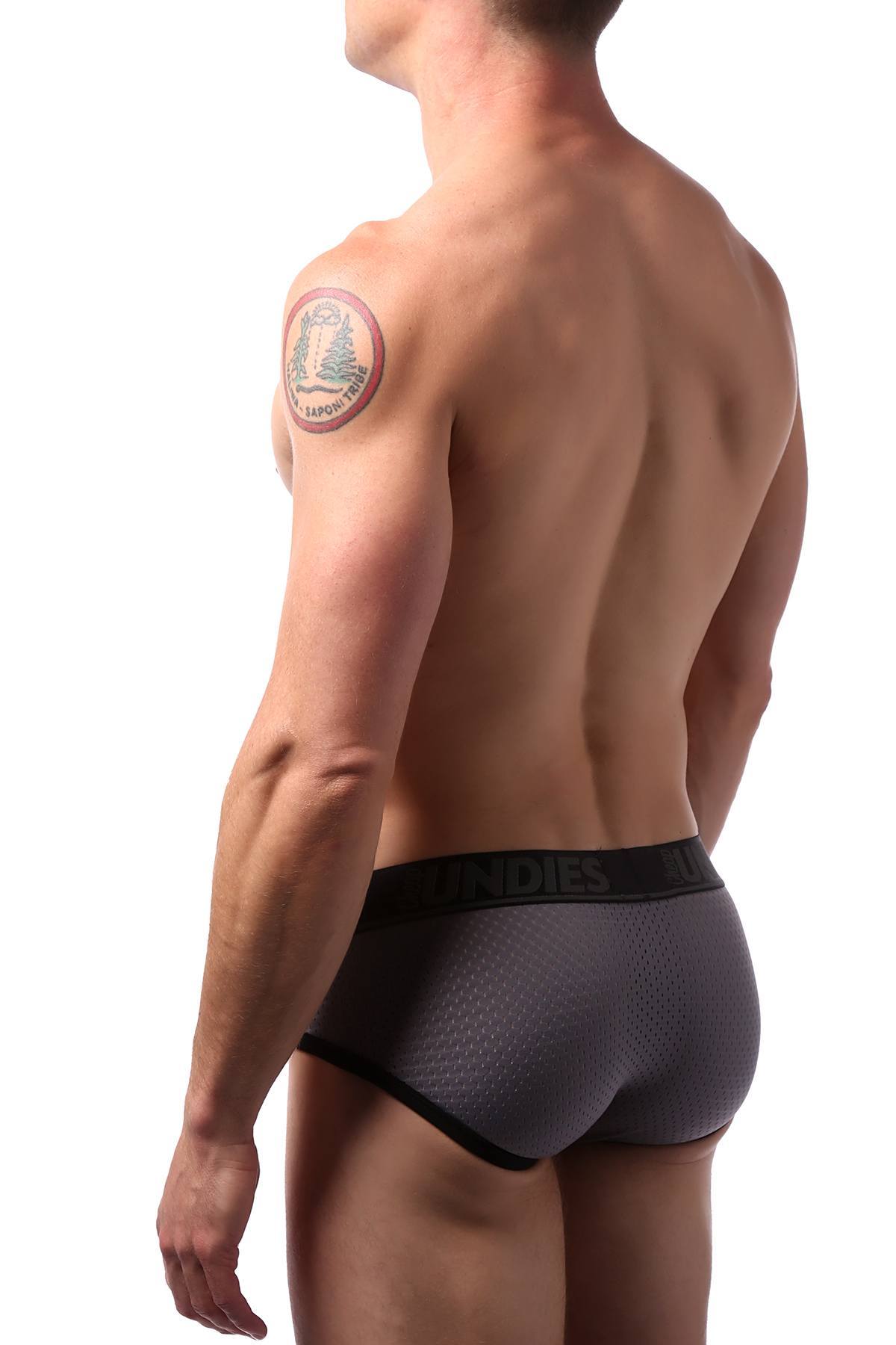 CheapUndies Iron Grey Sport Mesh Brief