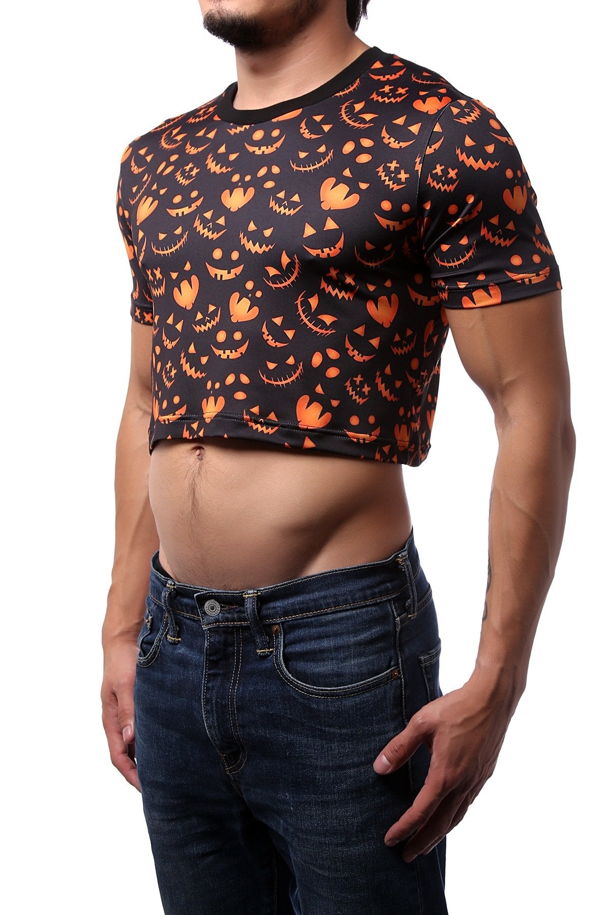 CheapUndies Jack-O-Face Crop Top