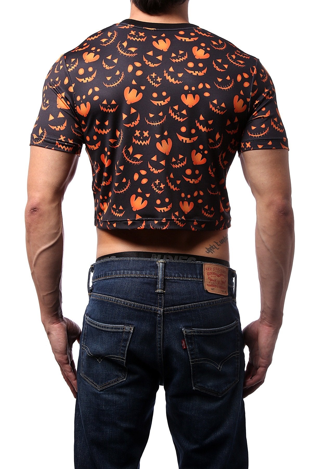 CheapUndies Jack-O-Face Crop Top