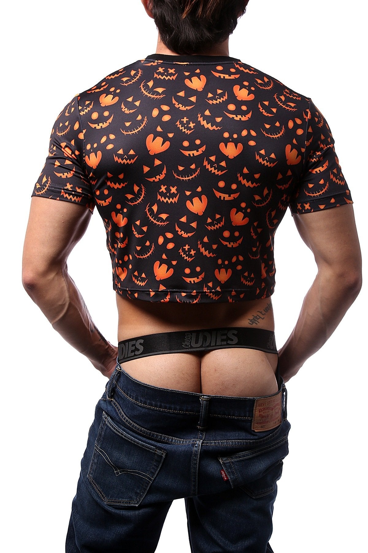 CheapUndies Jack-O-Face Crop Top