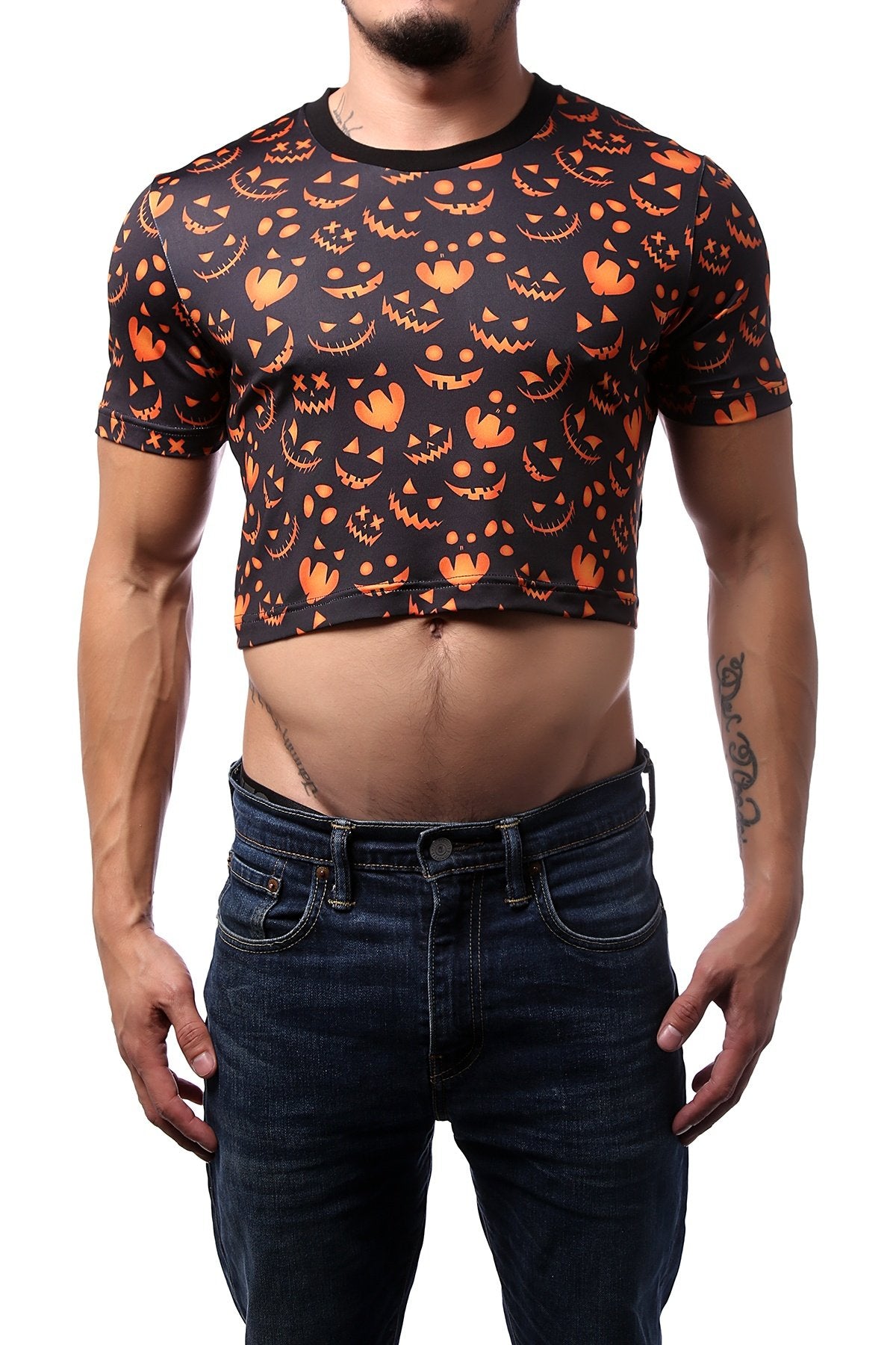 CheapUndies Jack-O-Face Crop Top