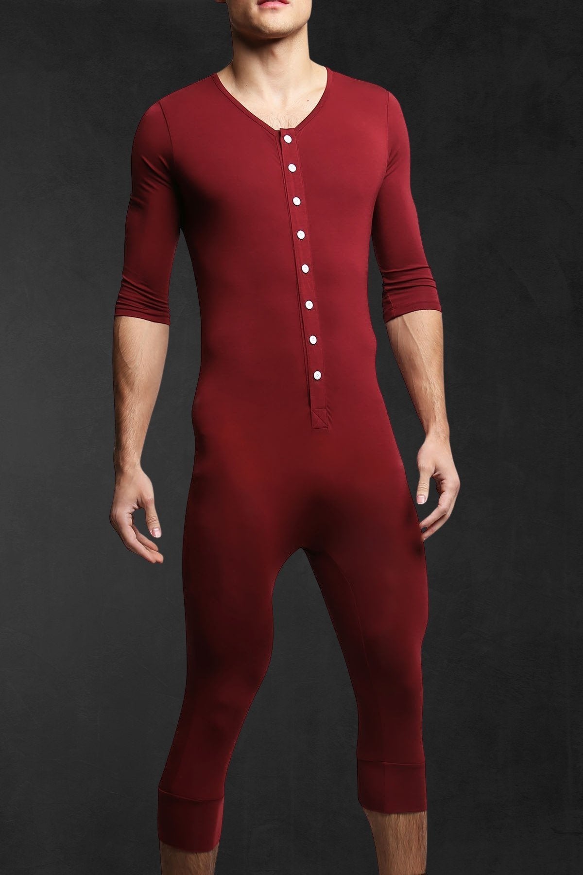 CheapUndies Maroon Long Sleeve Onesie