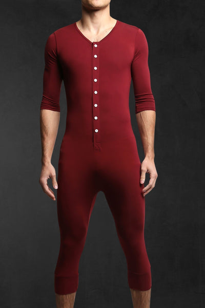 CheapUndies Maroon Long Sleeve Onesie