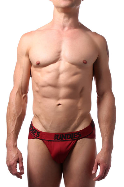 CheapUndies Maroon Polyamide Sports Brief