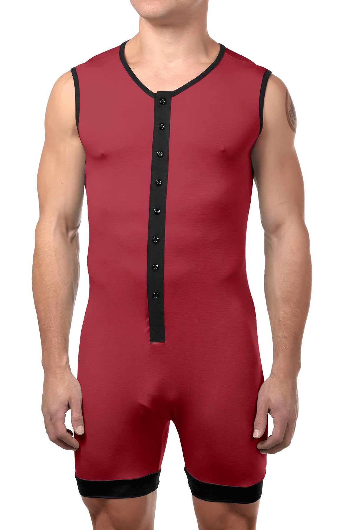 CheapUndies Maroon Sleeveless Onesie