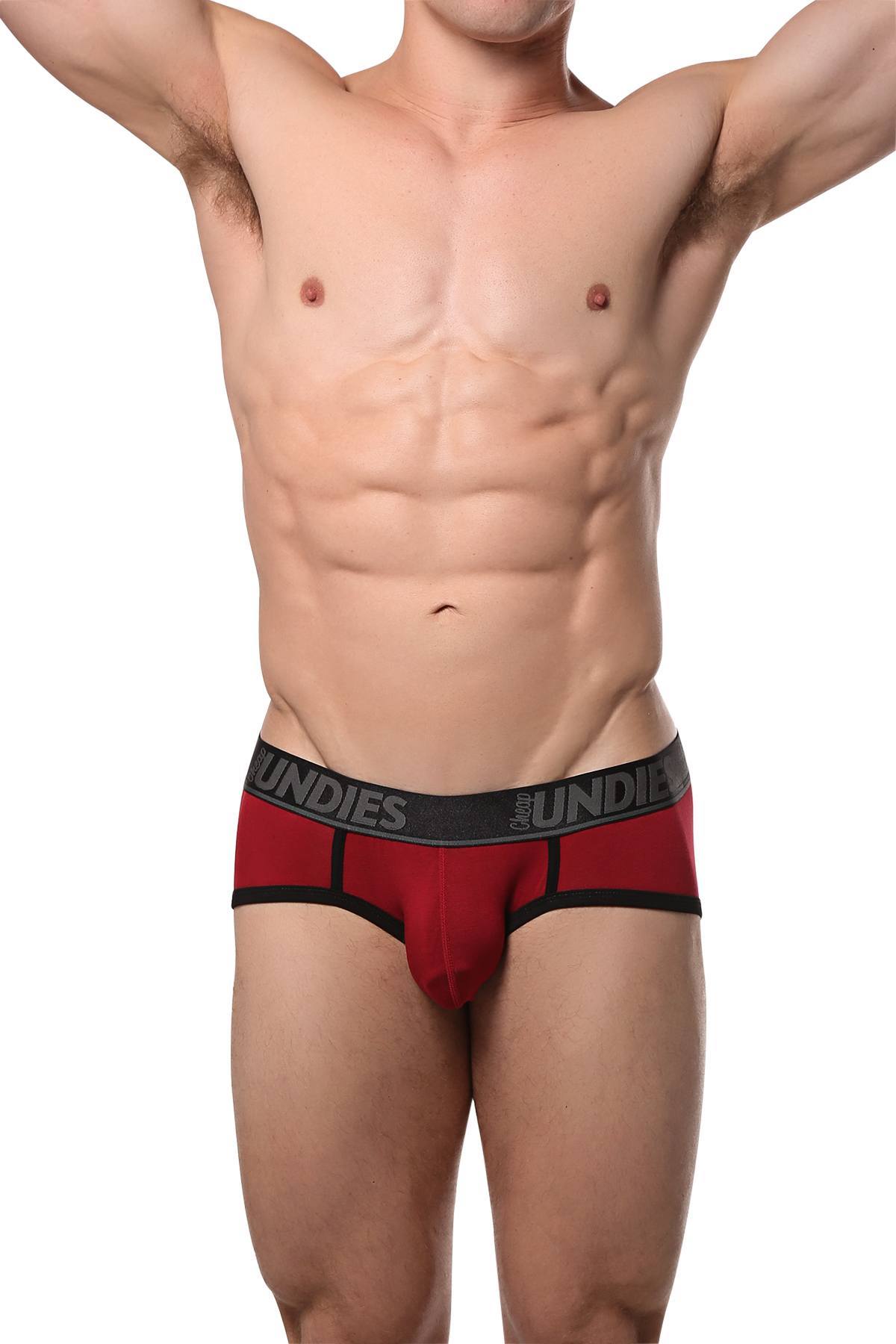 CheapUndies Maroon Touch Brief