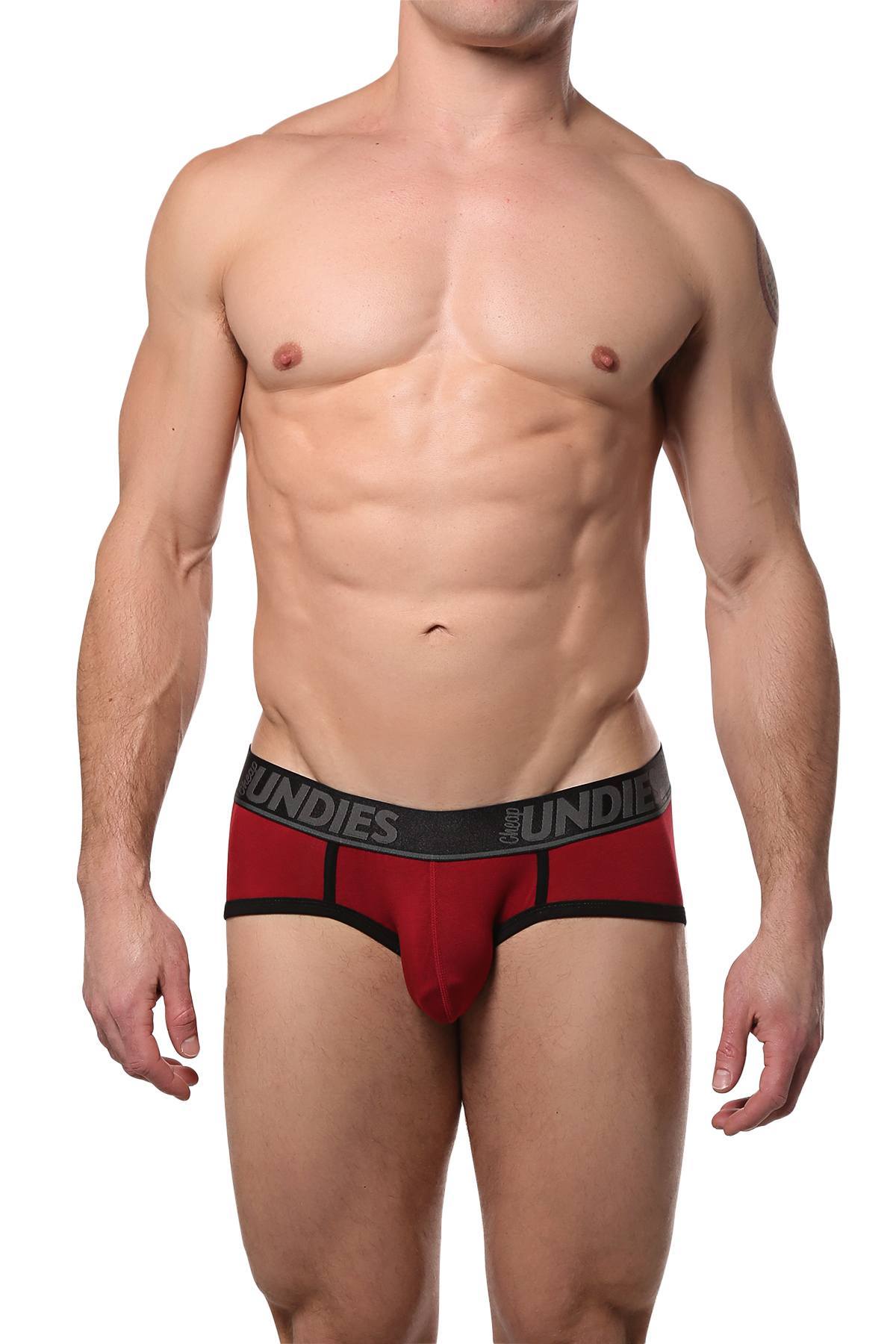 CheapUndies Maroon Touch Brief