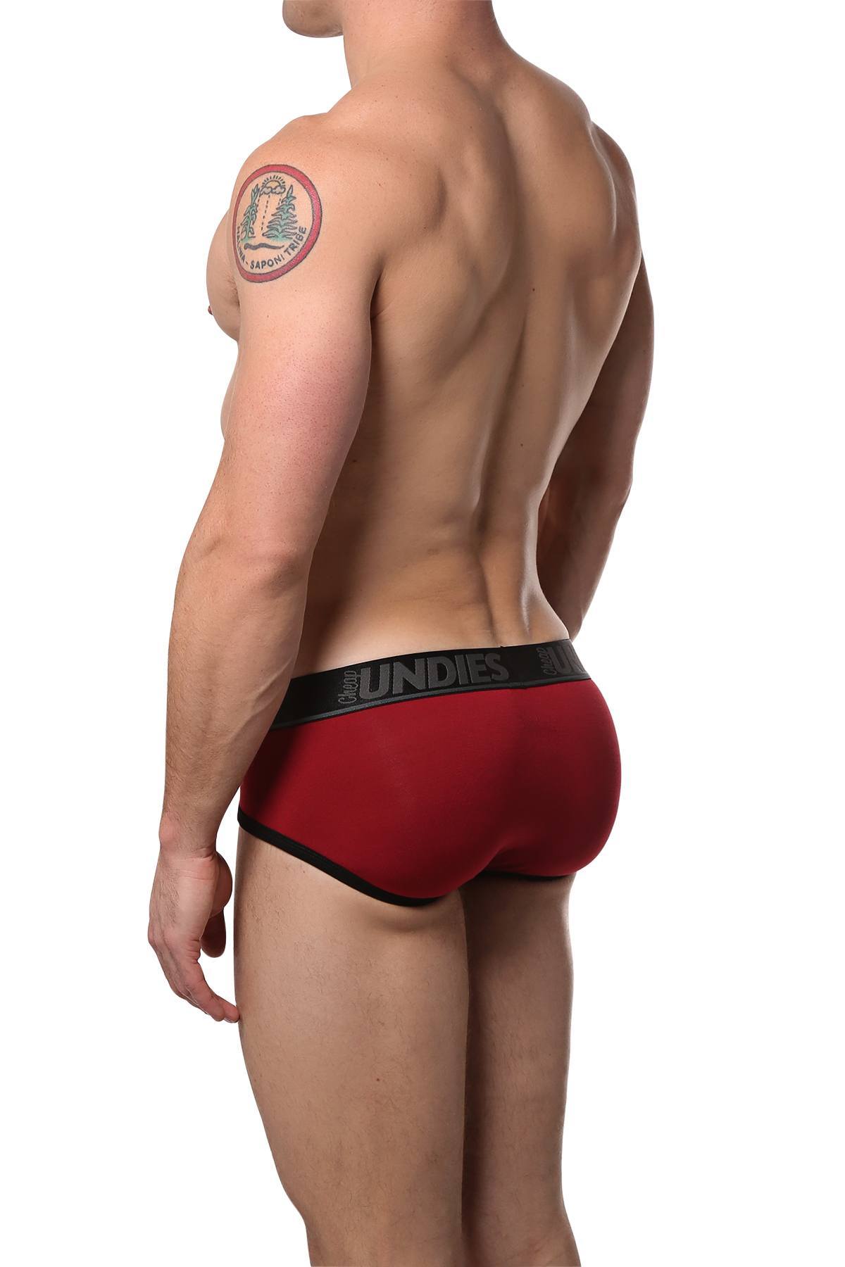 CheapUndies Maroon Touch Brief