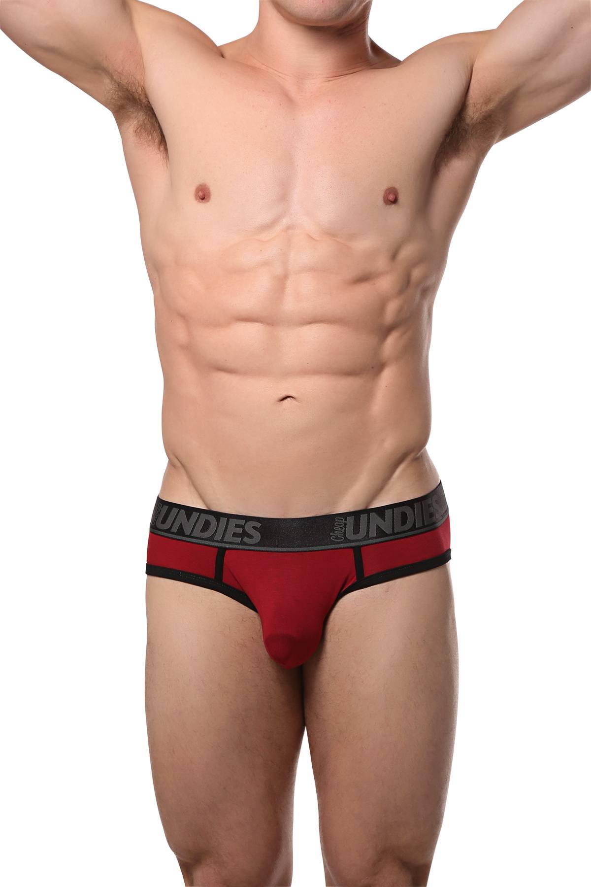 CheapUndies Maroon Touch Jock Brief