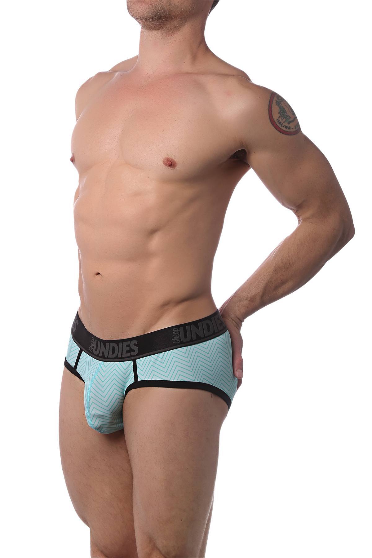 CheapUndies Mint Zig Zag Brief