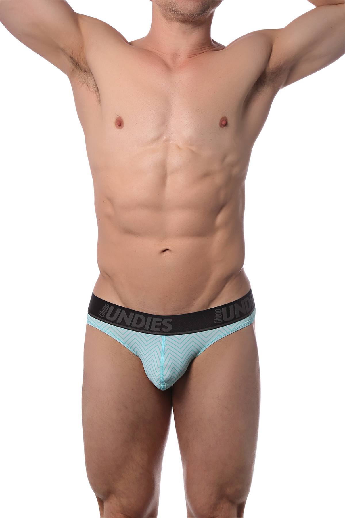 CheapUndies Mint Zig Zag Thong