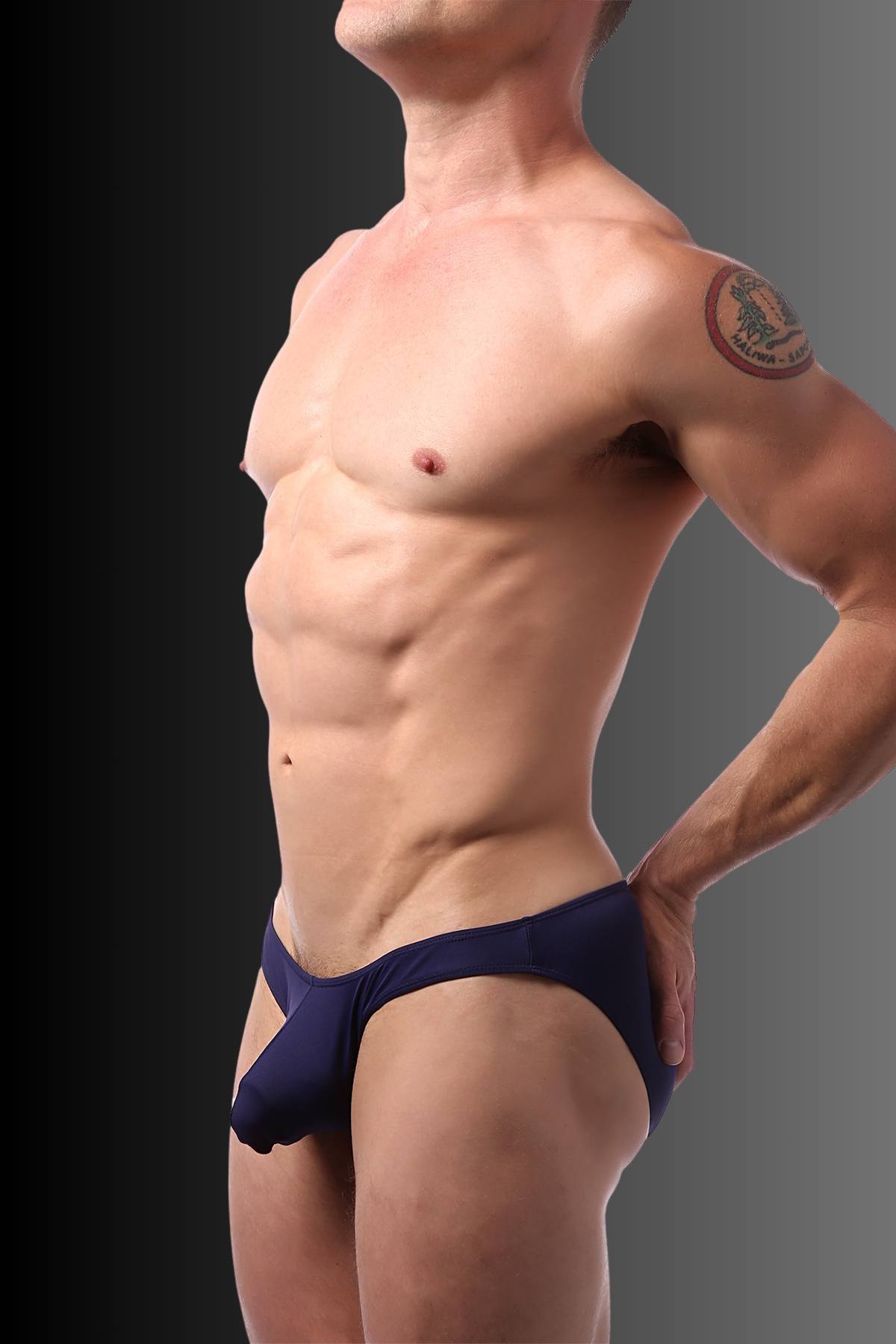 CheapUndies Navy Comfort Pouch Bikini Brief