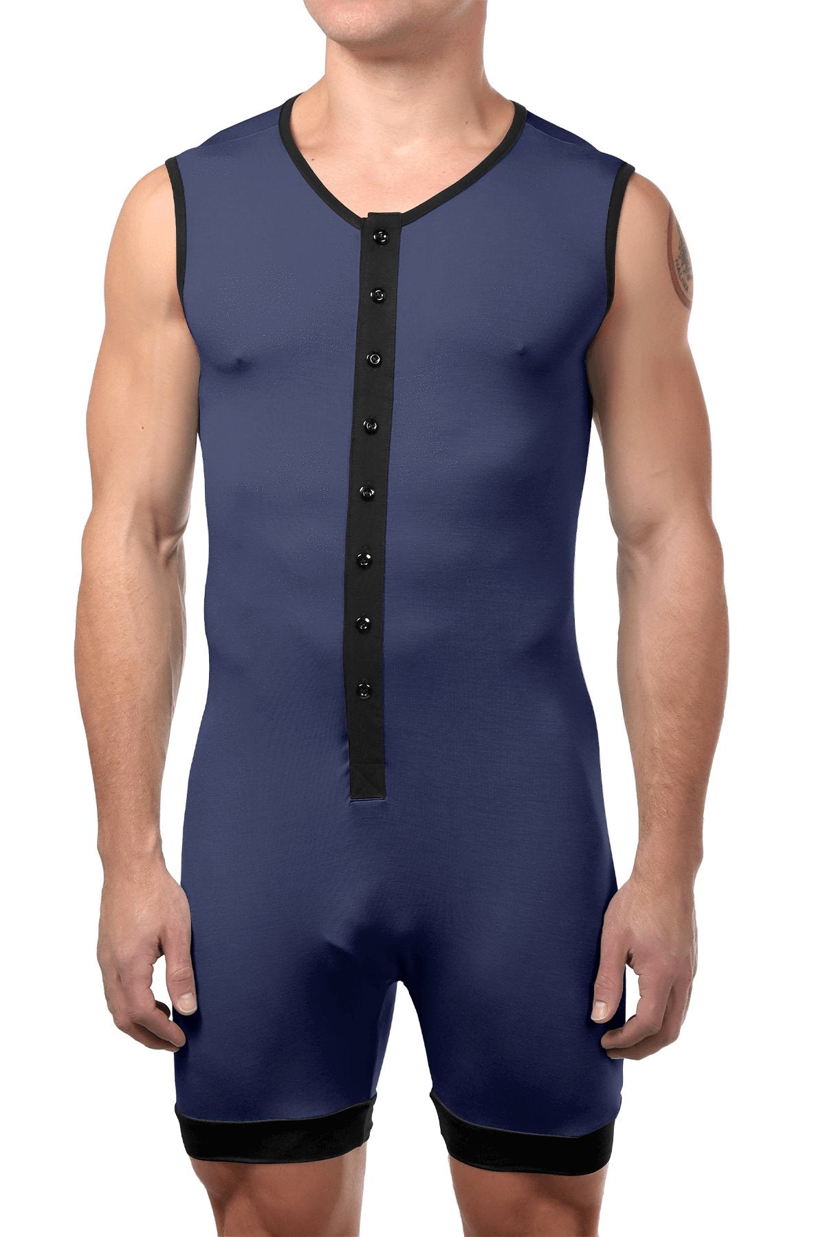 CheapUndies Navy Sleeveless Onesie