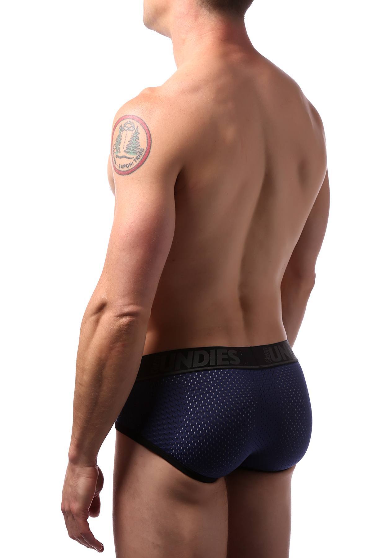 CheapUndies Navy Sport Mesh Brief