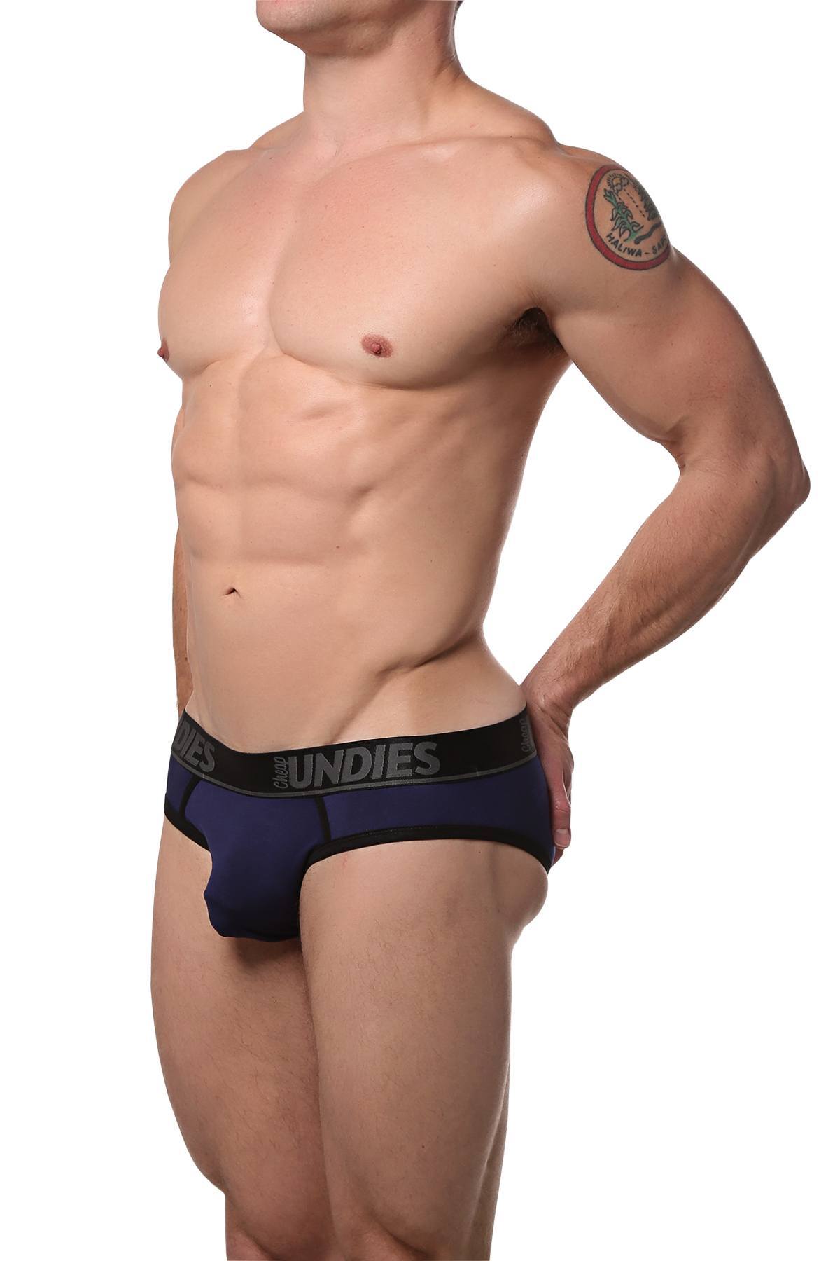 CheapUndies Navy Touch Jock Brief