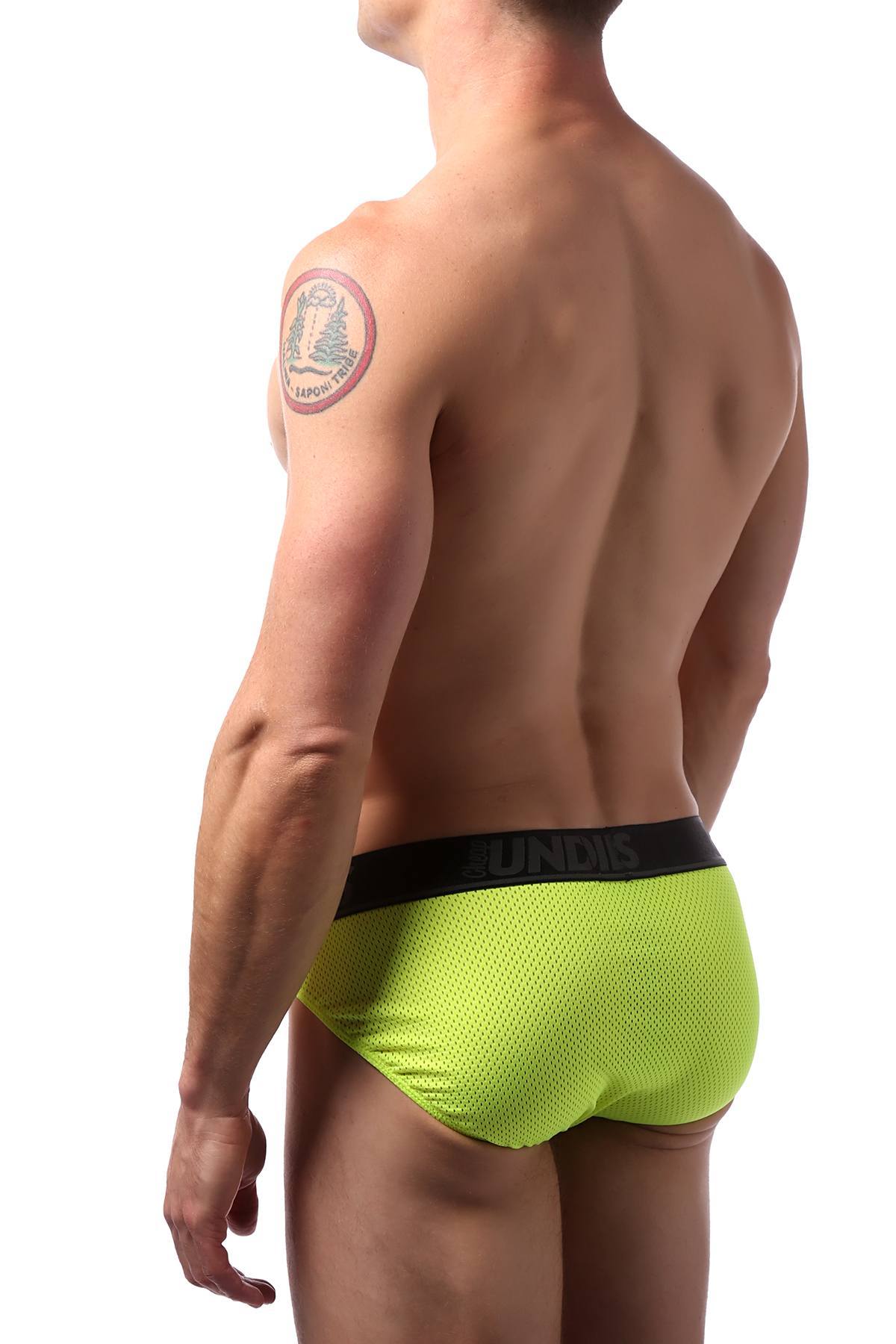 CheapUndies Neon Green Mesh Sports Brief