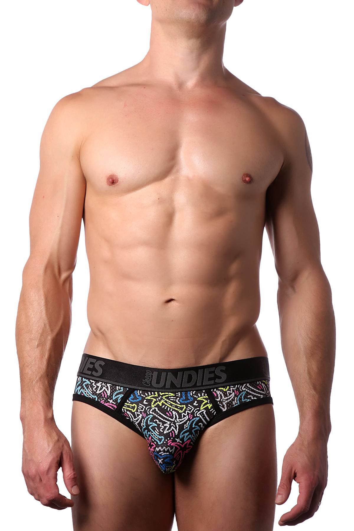 CheapUndies Neon Palms Sport Mesh Jock Brief