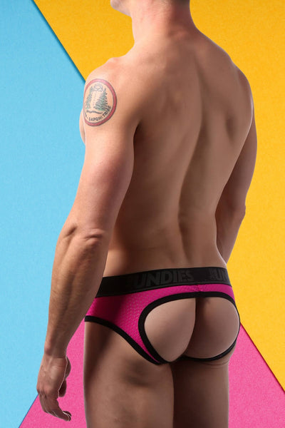 CheapUndies Pink Sport Mesh Jockbrief