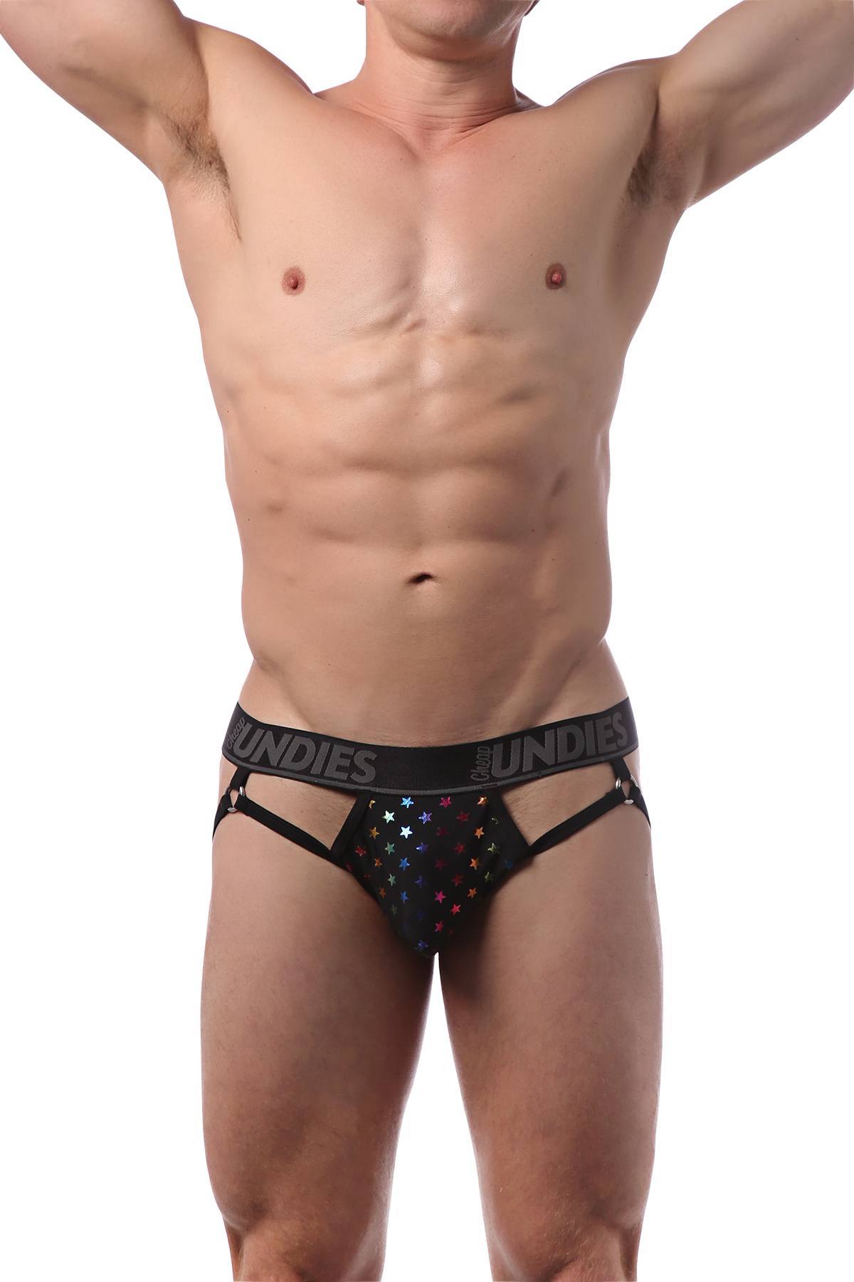 CheapUndies Pride Stars Foil Ring Jock