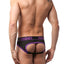 CheapUndies Purple Exposed Sport Mesh Jockbrief