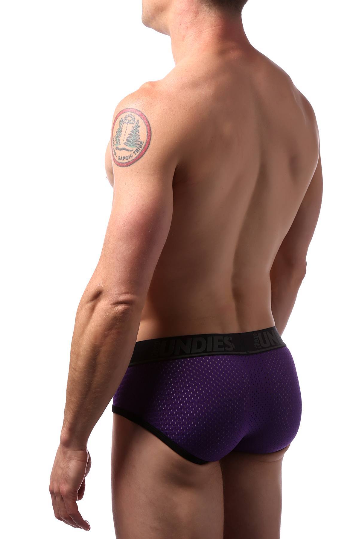 CheapUndies Purple Sport Mesh Brief