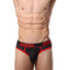 CheapUndies Red Exposed Sport Mesh Brief