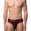 CheapUndies Red Exposed Sport Mesh Brief