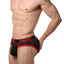 CheapUndies Red Exposed Sport Mesh Brief