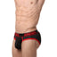 CheapUndies Red Exposed Sport Mesh Brief