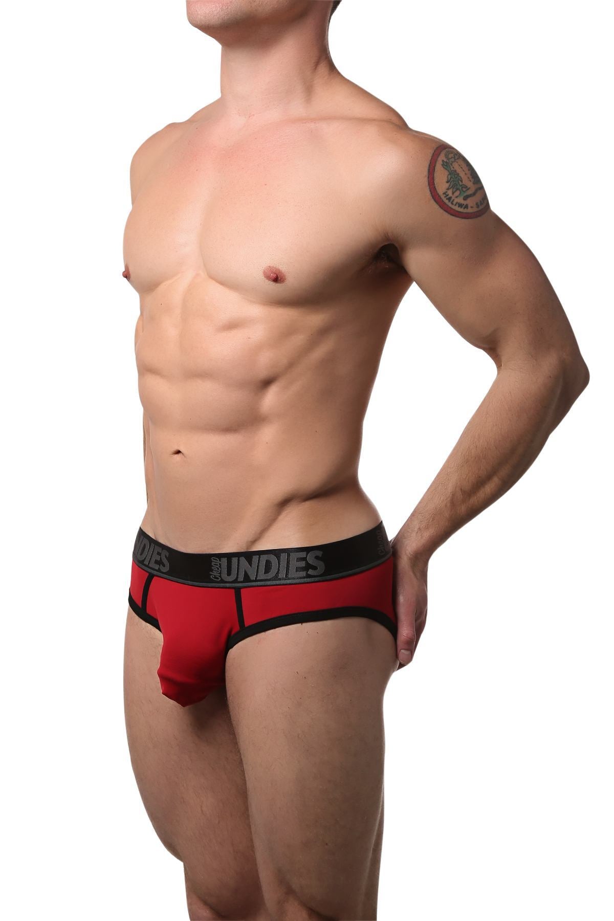 CheapUndies Red Fluid Jockbrief