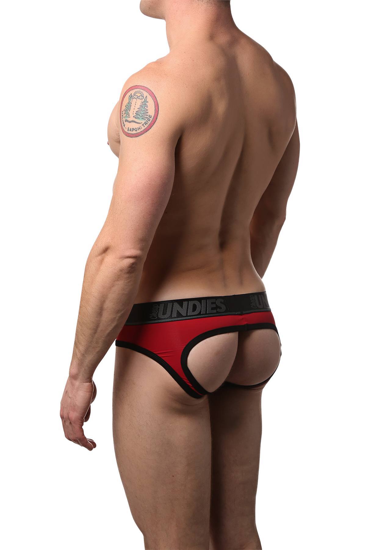 CheapUndies Red Fluid Jockbrief