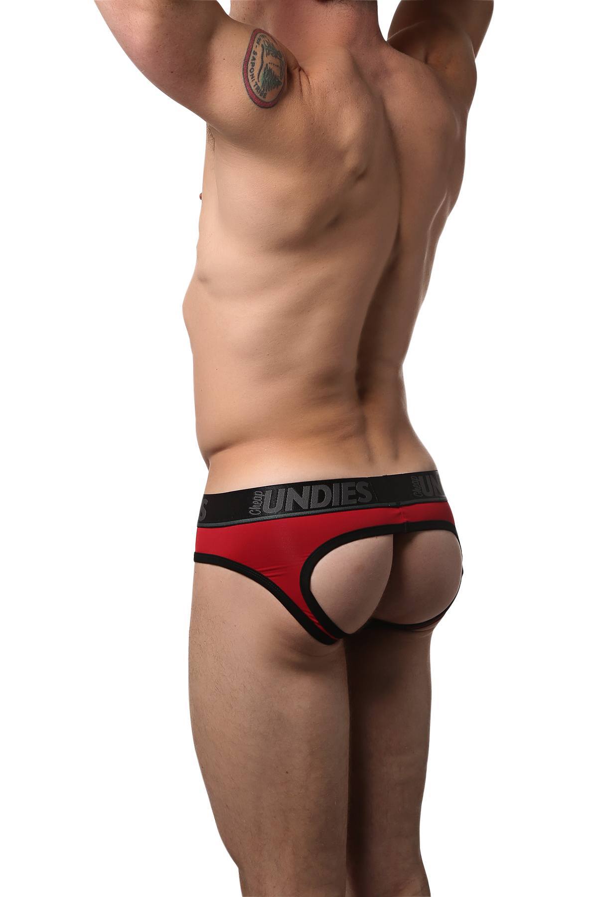 CheapUndies Red Fluid Jockbrief