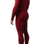 CheapUndies Red Waffle Knit Thermal Union Suit