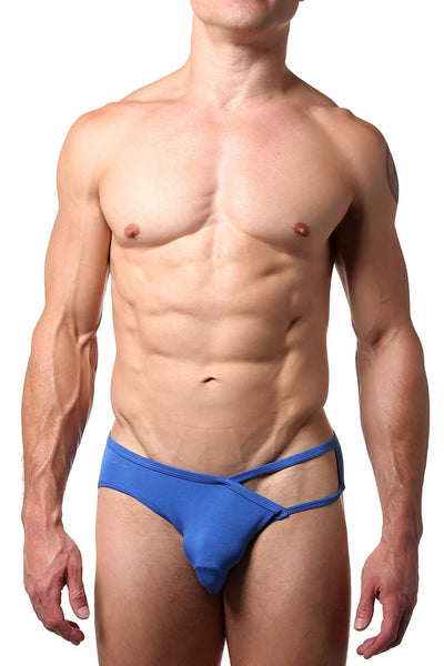 CheapUndies Royal Blue Exposed Side Modal Brief