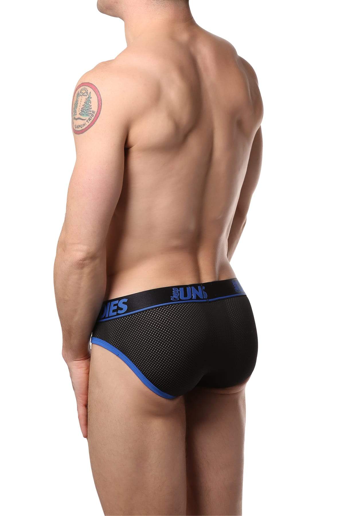 CheapUndies Royal Exposed Sport Mesh Brief