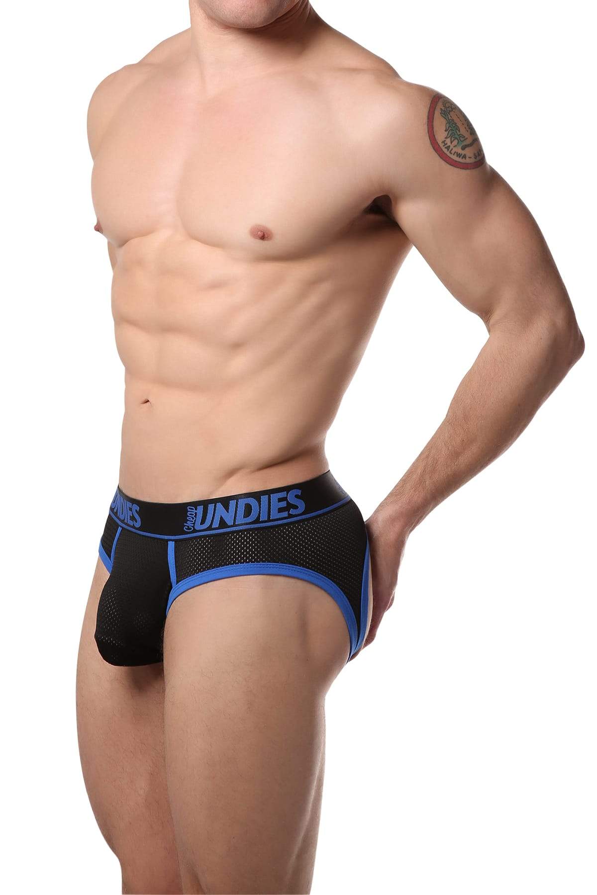 CheapUndies Royal Exposed Sport Mesh Jockbrief