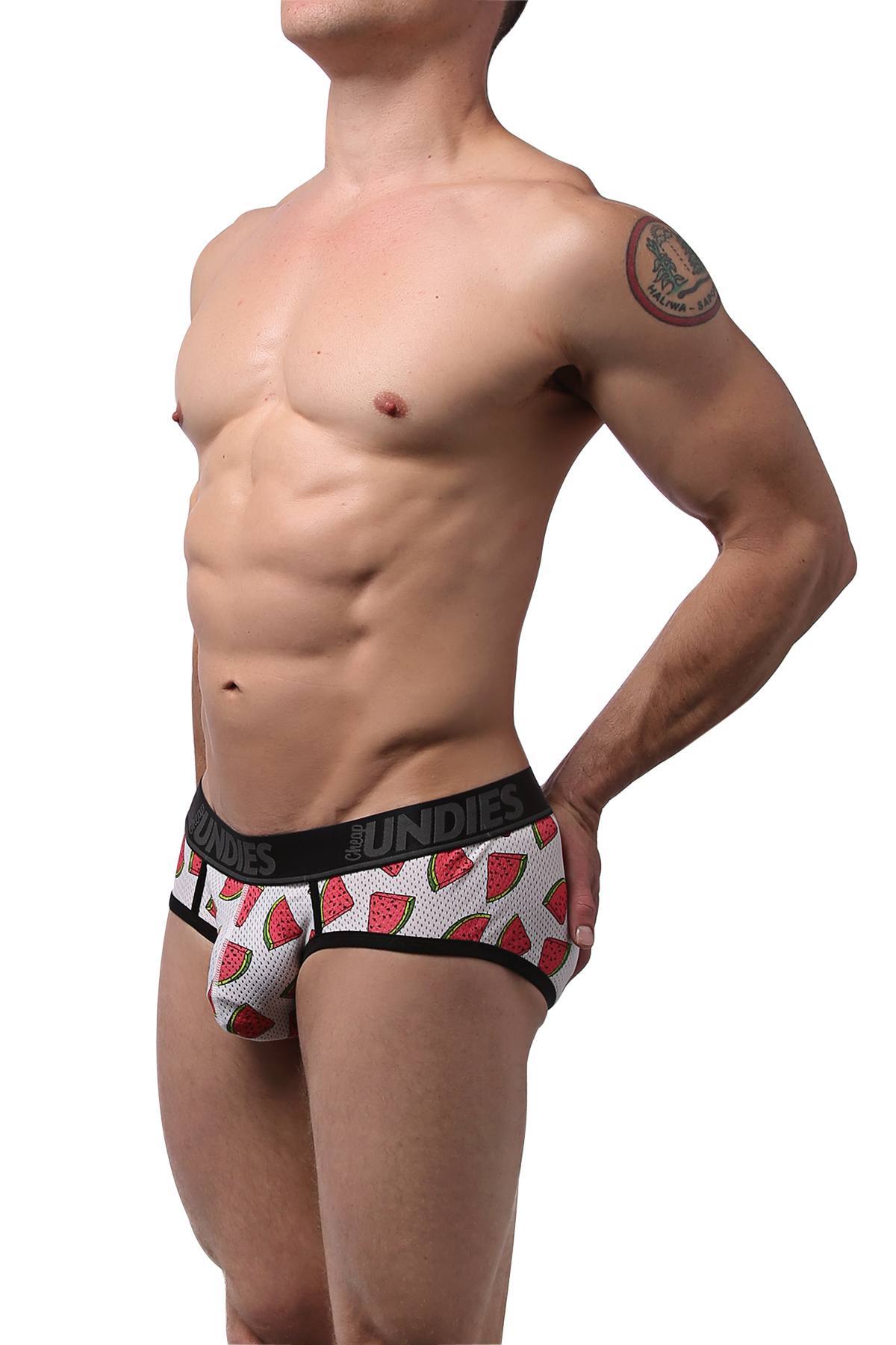 CheapUndies Watermelon Sport Mesh Brief