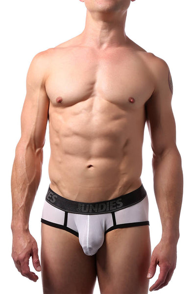 CheapUndies White Classic Mesh Brief