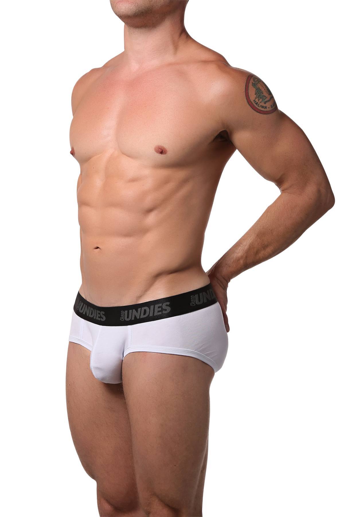 CheapUndies White Essential Cotton Brief