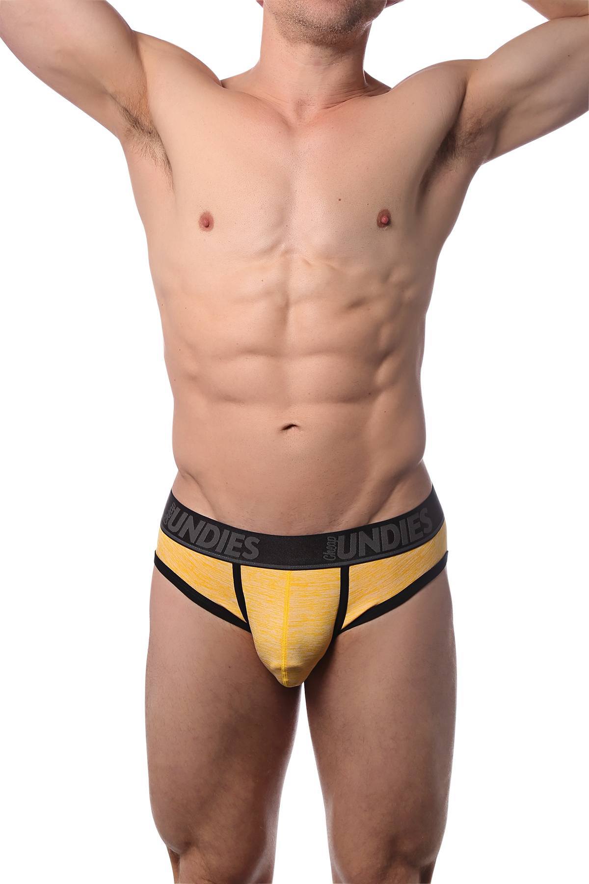 CheapUndies Yellow Marle Brief