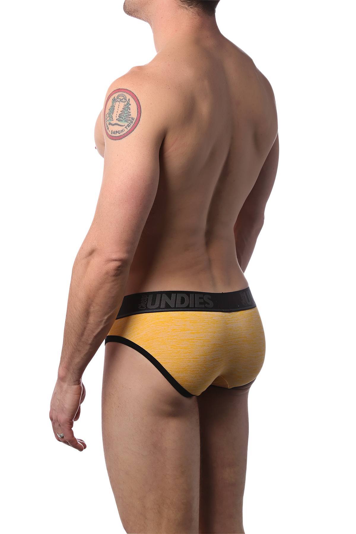 CheapUndies Yellow Marle Brief