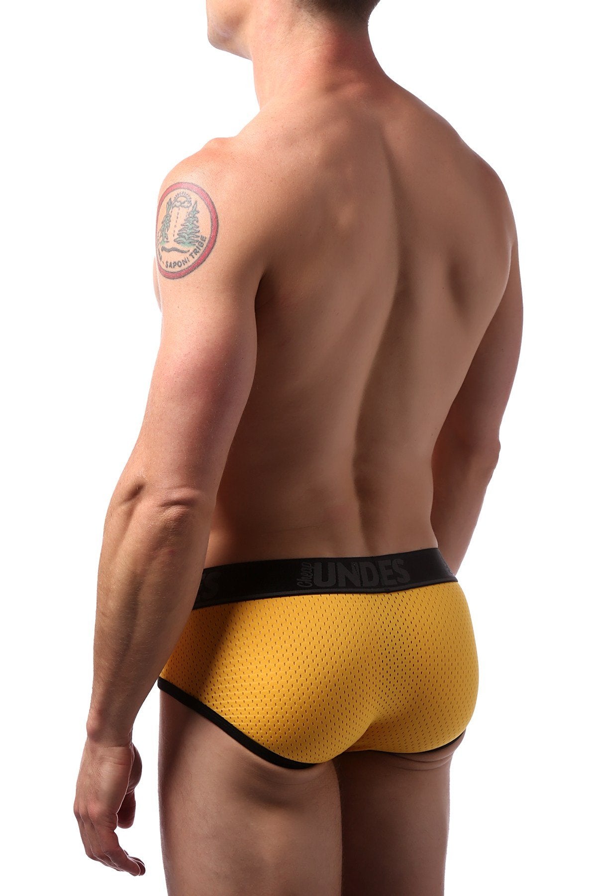 CheapUndies Yellow Sport Mesh Brief