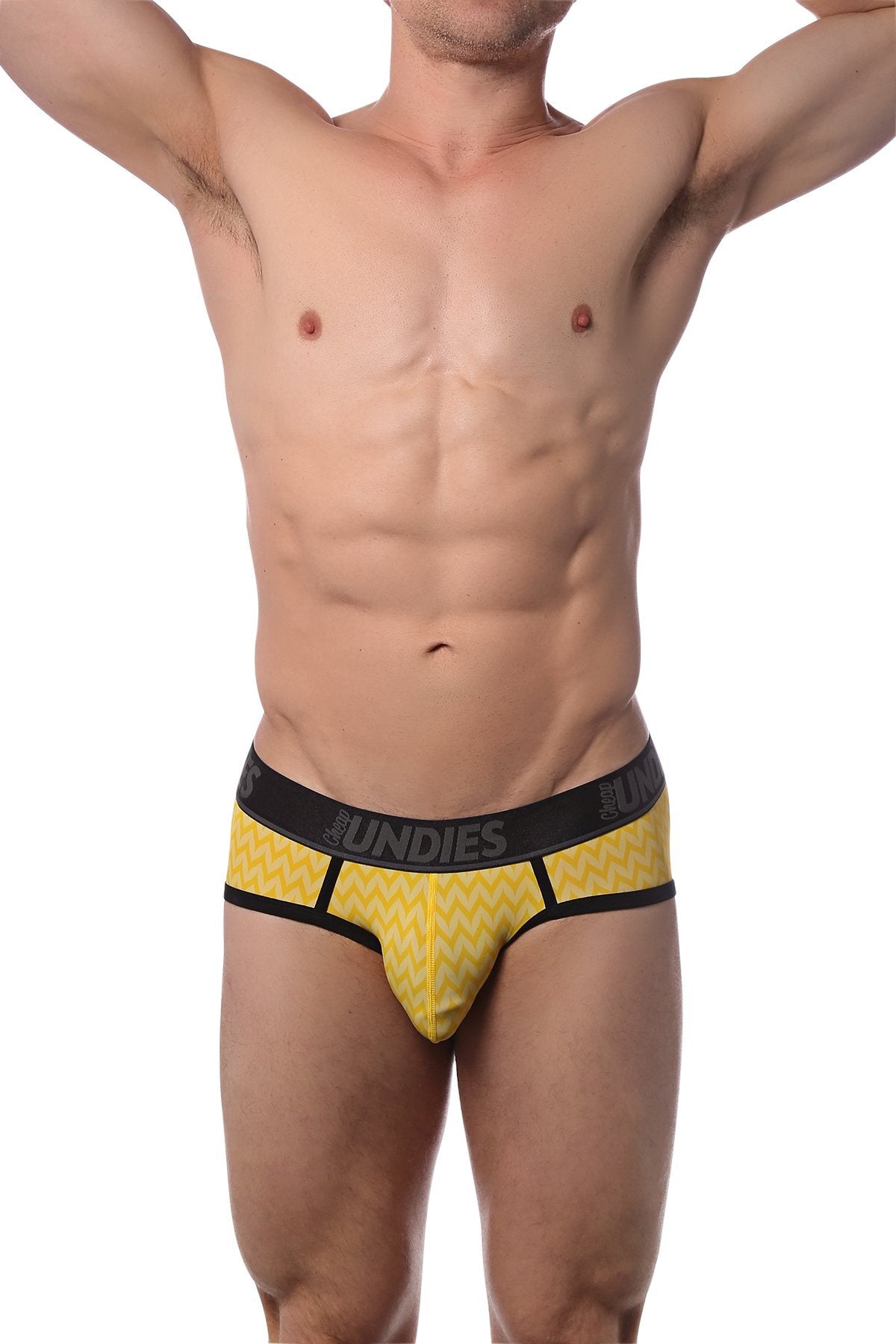 CheapUndies Yellow Zig Zag Brief