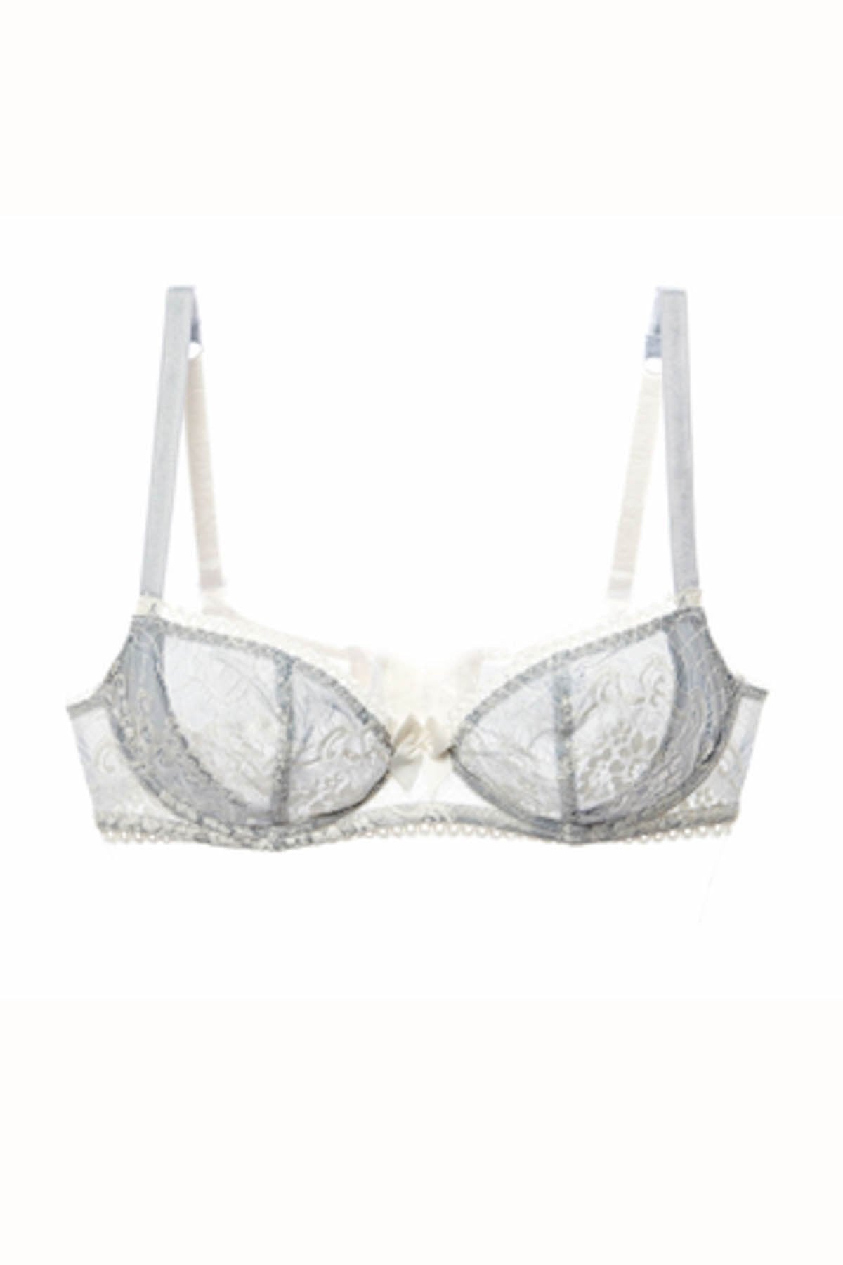 Claudette Cameo Blue En Dentelle Demi Bra