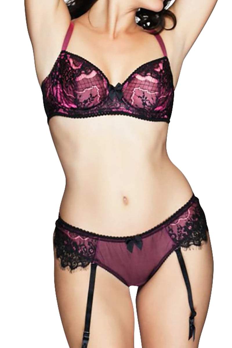 Claudette Neon Pink Intense Demi Bra